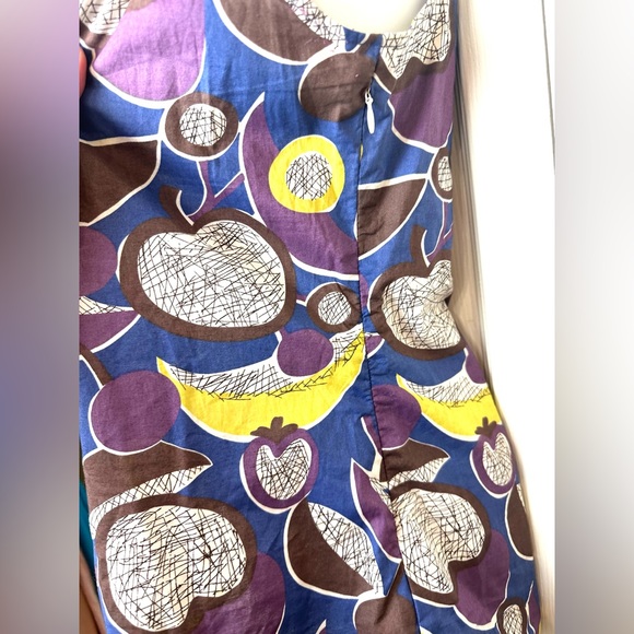 BODEN Fruit Print Tank Top Layering Blouse Scoop Neck Teacher Banana Cherry - Picture 5 of 10